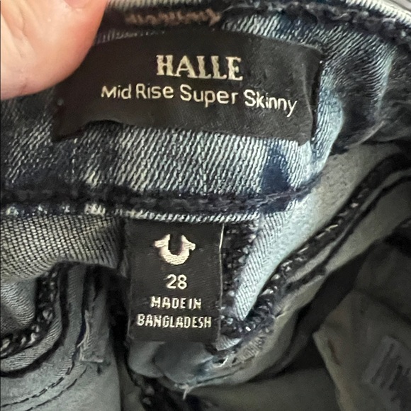 True Religion Halle Big T Mid Rise Super Skinny Size 28 - Picture 5 of 9